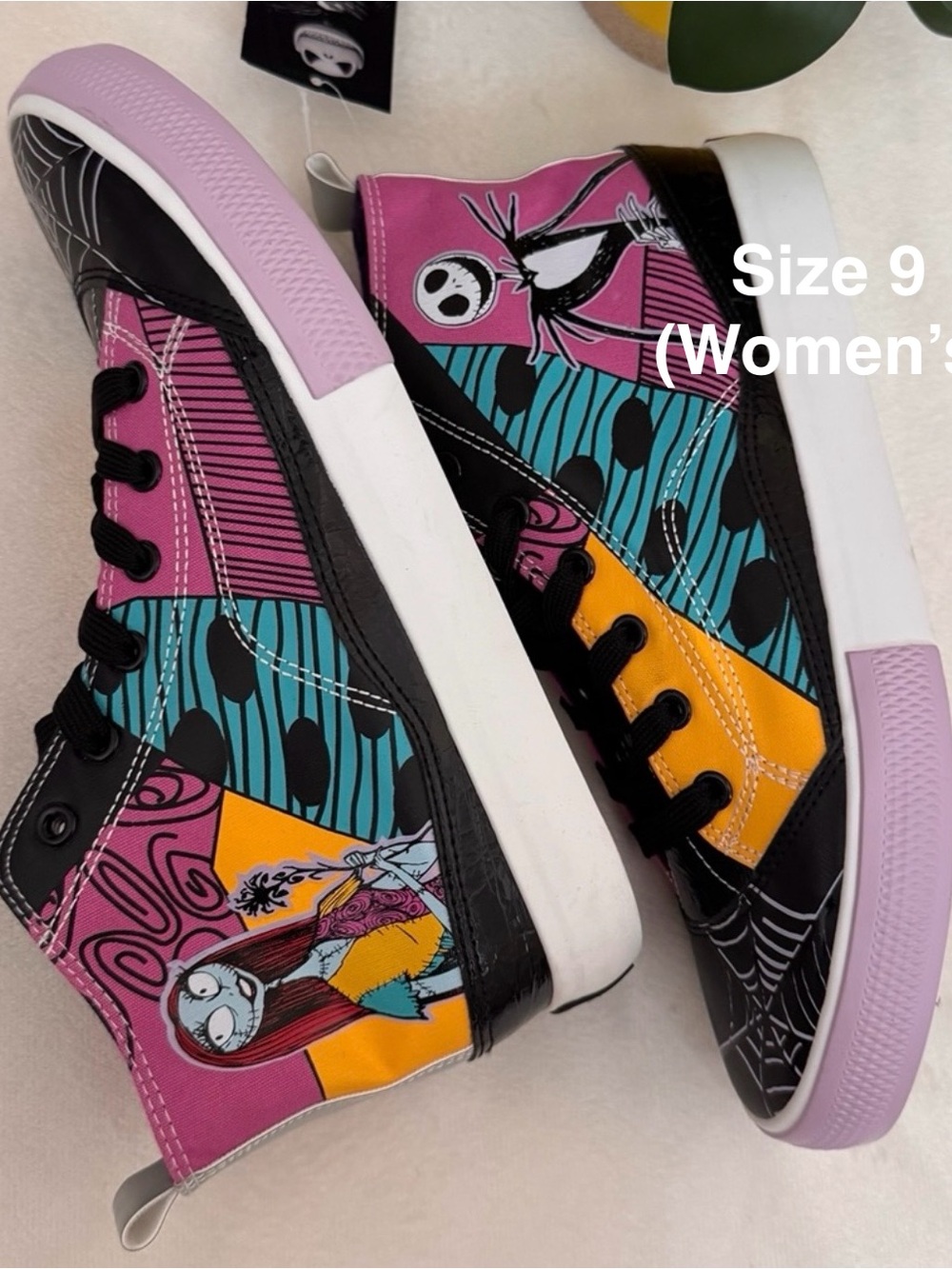 Women's Disney Nightmare Before Christmas High Top Lace Up sneaker